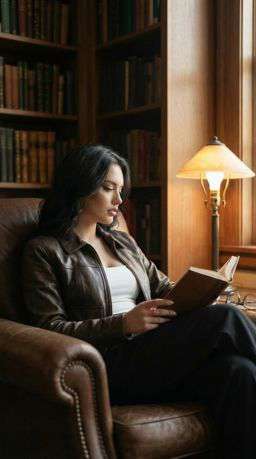 KV Leather - Library Study Corner [VAR:1] [Rotated 36° Left]